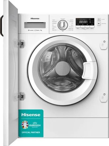 Hisense WF3M741BWI White Integrated 7kg Washing Machine with 1400 RPM Spin