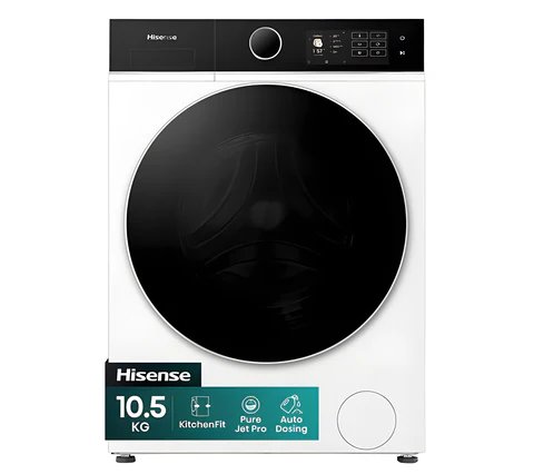 Hisense WF5I1045BWQ White 10.5kg Washing Machine - 1400 RPM - A Energy Rating