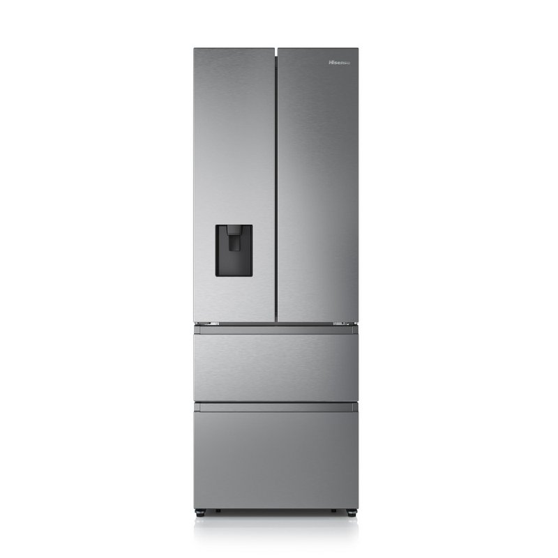 Hisense RF632N4WIE Stainless Steel American Fridge Freezer, 485L Capacity, E Energy Rating