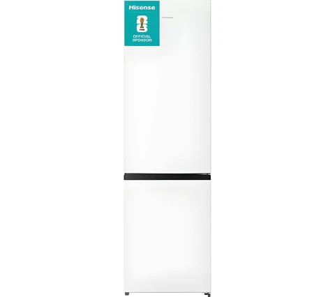Hisense RB435N4BWE White Freestanding Fridge Freezer, 60/40 Split, 336 Litre Total Capacity