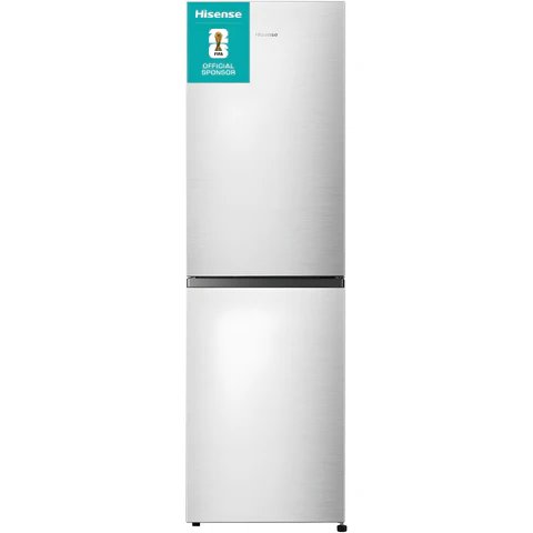 Hisense RB327N4BCE Stainless Steel Fridge Freezer, 256L Total No Frost, E Rated