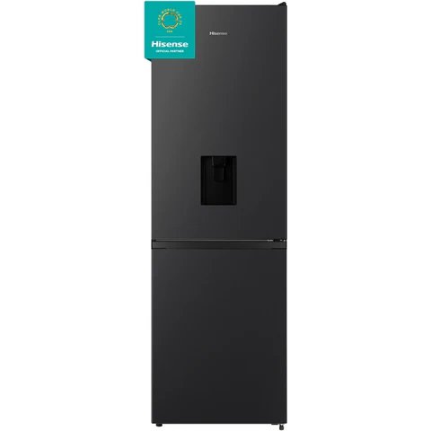 Hisense RB390N4WBE Black Fridge Freezer, 304L Total Capacity with No Frost