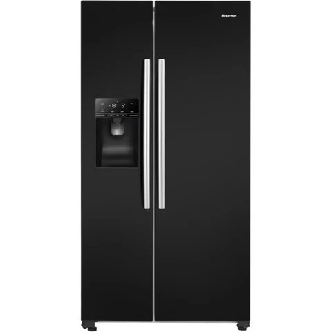 Hisense RS694N4IBE Black American Fridge Freezer - 562L Capacity with Water Dispenser