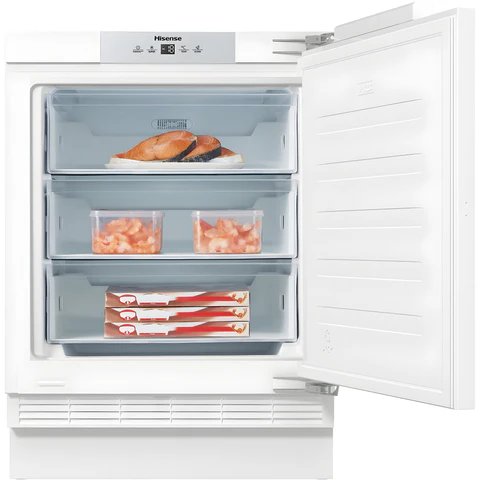 Hisense FUV124D4AWE White Built-Under Freezer with 101L Capacity