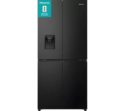 Hisense RQ5P470SMFE Black Stainless Steel American Fridge Freezer - 482L Capacity, E Rating