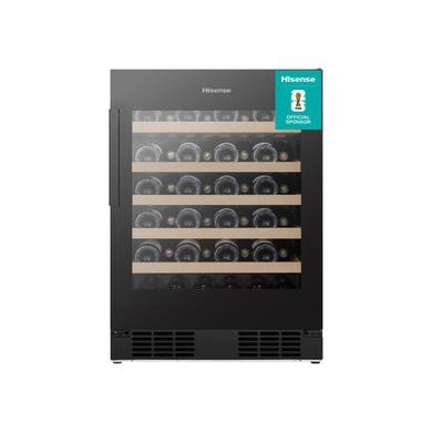 Hisense 46 Bottle Freestanding Wine Cooler in Black