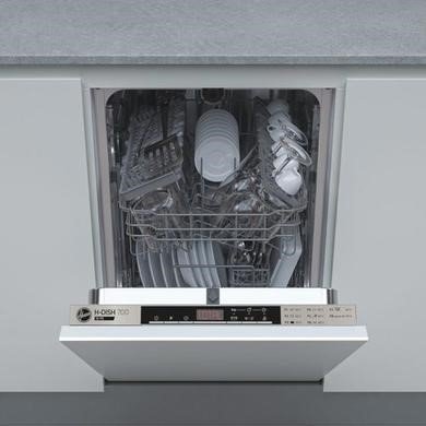 Hoover H-DISH HDIH 2T1047-80 Integrated Slimline Dishwasher with Silver Control Panel