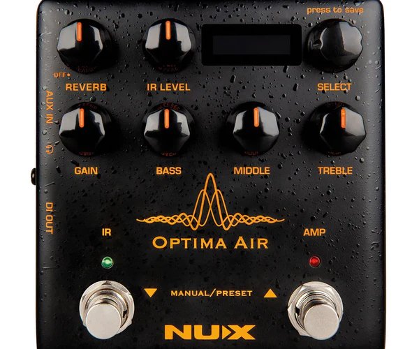 NU-X Optima Air Acoustic Simulator Pedal with IR Loader and USB Interface