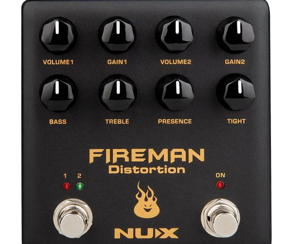 NU-X Fireman Dual Distortion Pedal (NDS-5) in Black