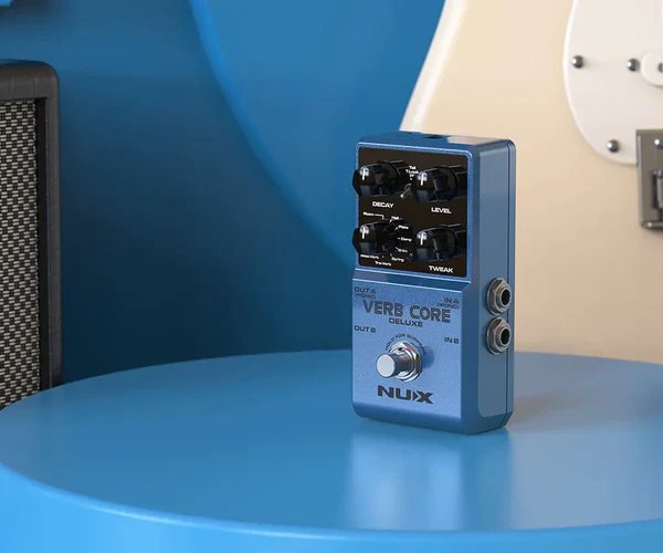 NU-X Verb Core Deluxe Pedal with 8 Reverb Types and Stereo I/O