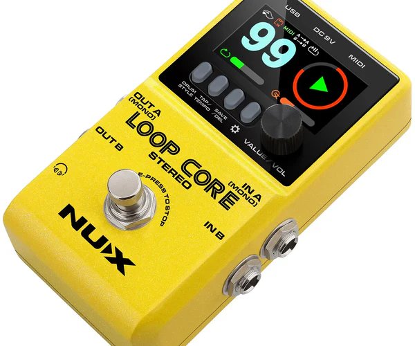 NUX Loop Core Stereo Looper Pedal with 40 Drum Patterns