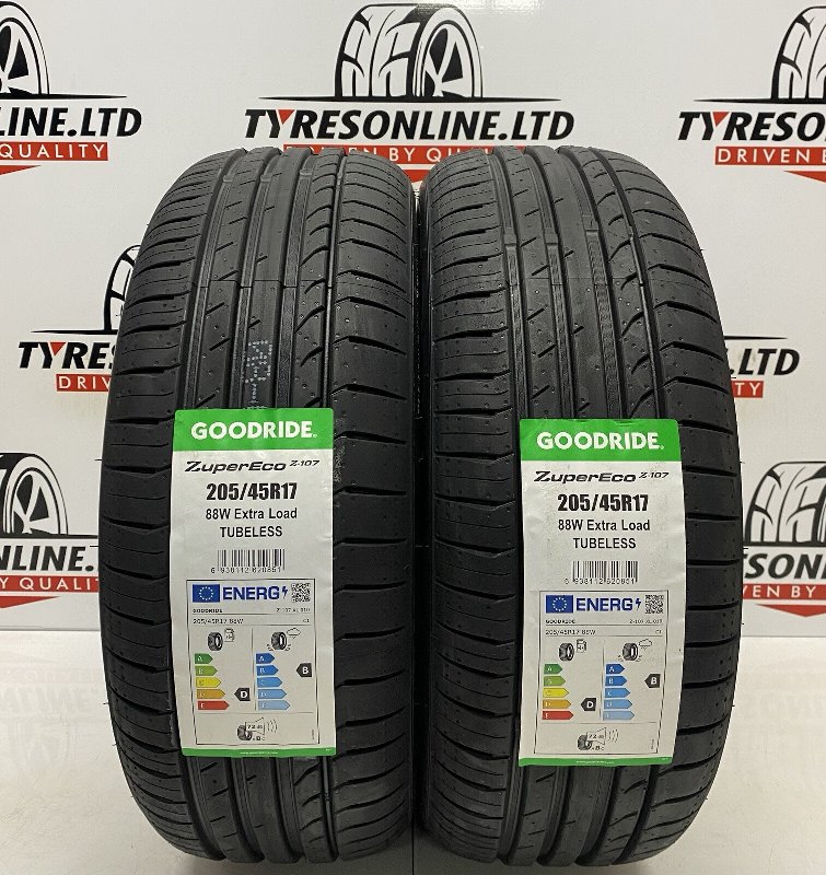 Goodride 205/45ZR17 88W XL Extra Load Tyres (Set of 2)
