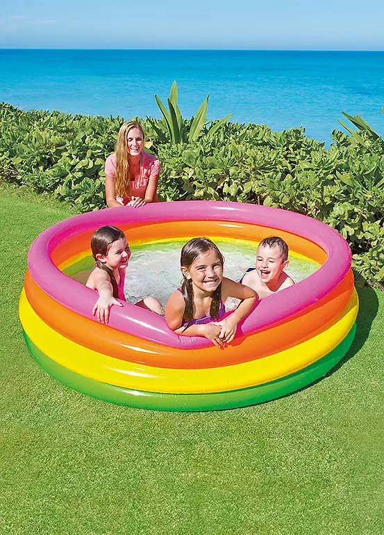 Intex 66 Inch Sunset Glow Inflatable Paddling Pool