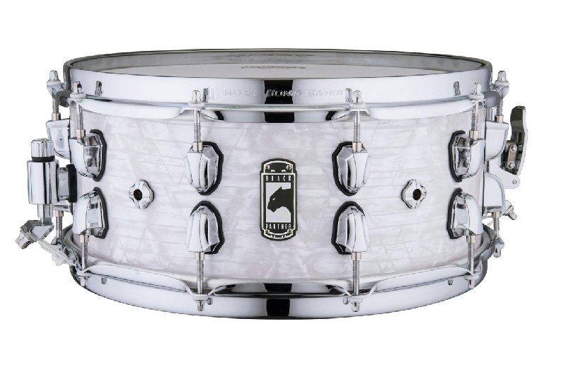 Mapex Black Panther Heritage Snare Drum, 14" x 6", Maple Shell, White Strata Finish