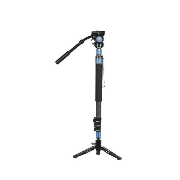 Sirui P-424FL Carbon Fibre Monopod with VH-10 Fluid Video Head and Stand
