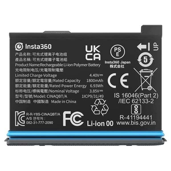 Insta360 X3 Battery - 1800mAh Replacement Battery