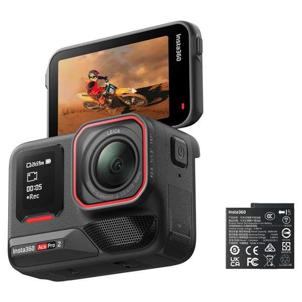 Insta360 Ace Pro 2 8K AI Action Camera in Grey and Black