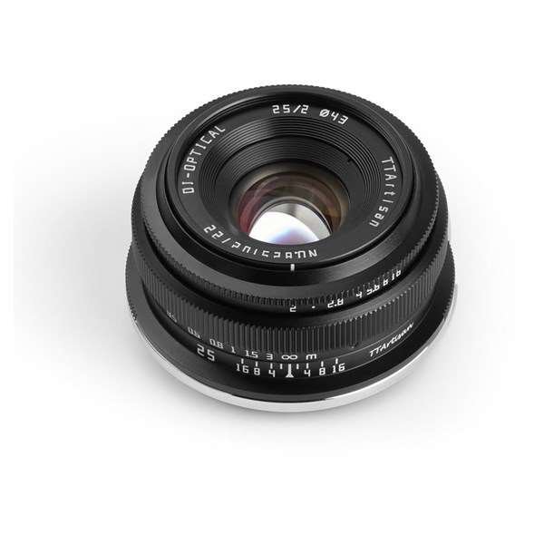 TTArtisan 25mm f/2 APS-C Manual Prime Lens for Fujifilm X Mount in Black