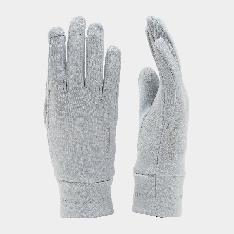 Sealskinz Acle Water Repellent Nanosealz™ Fleece Gloves in Grey