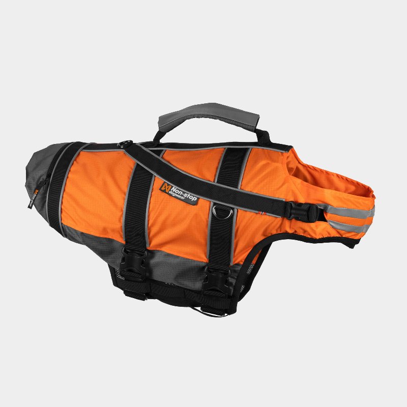 Non-Stop Dogwear Safe Life Jacket 2.0 Orange/Black Size 5/6