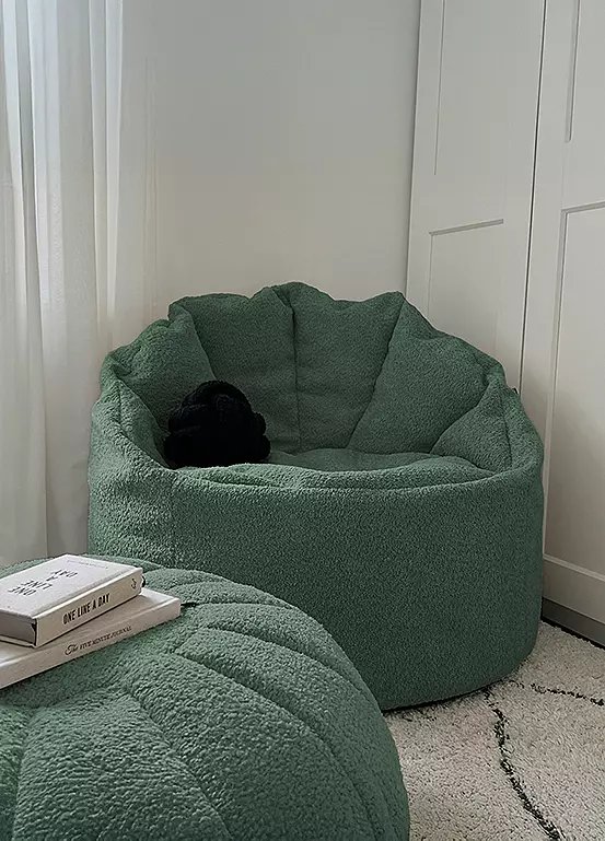 rucomfy Snug Cinema Chair Dark Green Beanbag