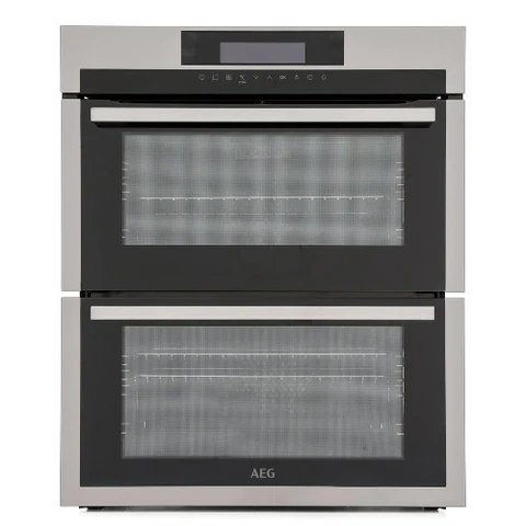 AEG 6000 Series DUE731110M Built-Under Electric Double Oven in Stainless Steel
