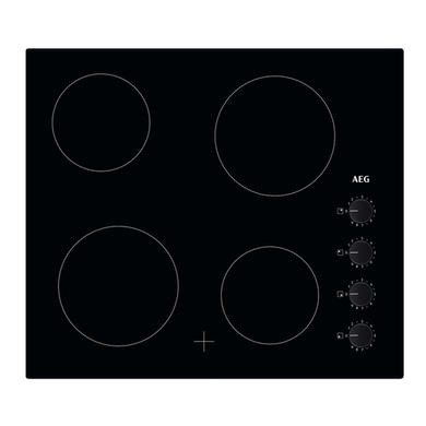 AEG 3000 Series HK614000CB 60cm Four Zone Ceramic Hob in Black