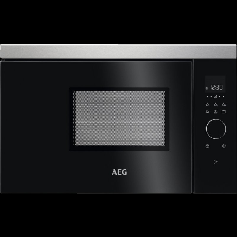 AEG MBB1756DEM Black Built-in Microwave with Grill, 17L Capacity