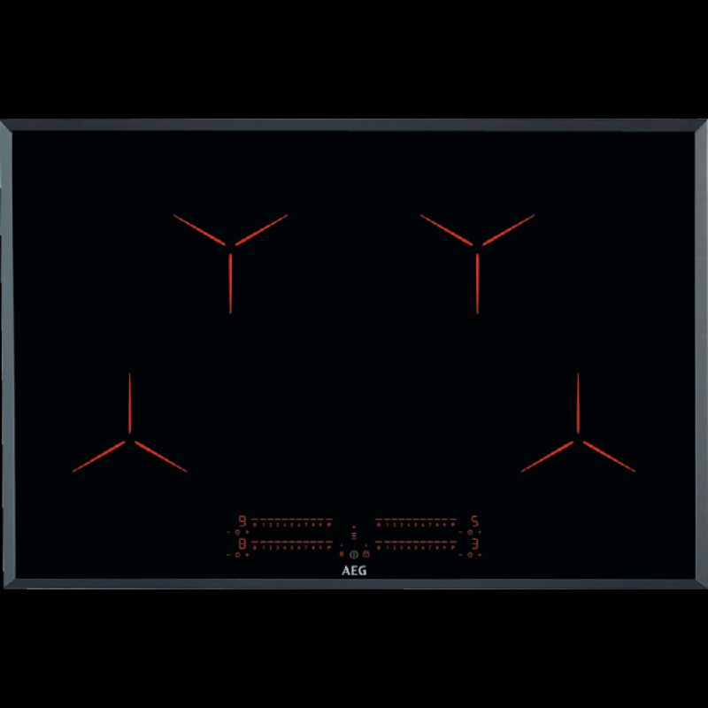 AEG IPE84531FB 80cm Black 4 Zone Induction Hob with PowerBoost