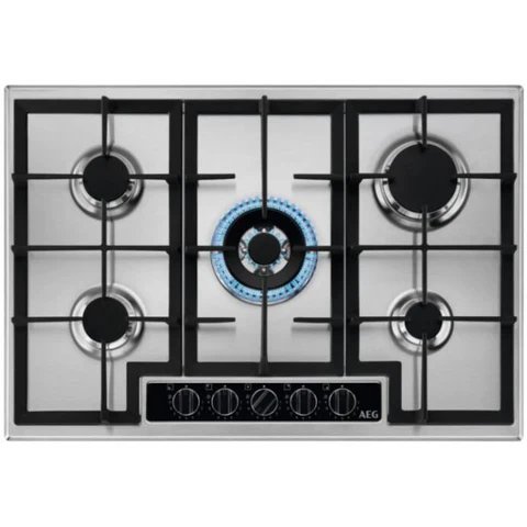 AEG 6000 Series 75cm 5 Burner Gas Hob in Stainless Steel