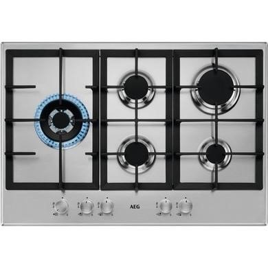 AEG 3000 Series 75cm 5 Burner Gas Hob - Stainless Steel