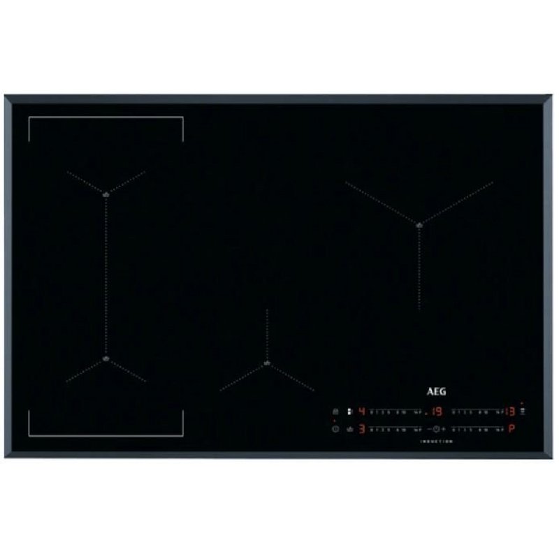 AEG IAE84421FB Black 4 Zone 80cm Induction Hob with SenseBoil