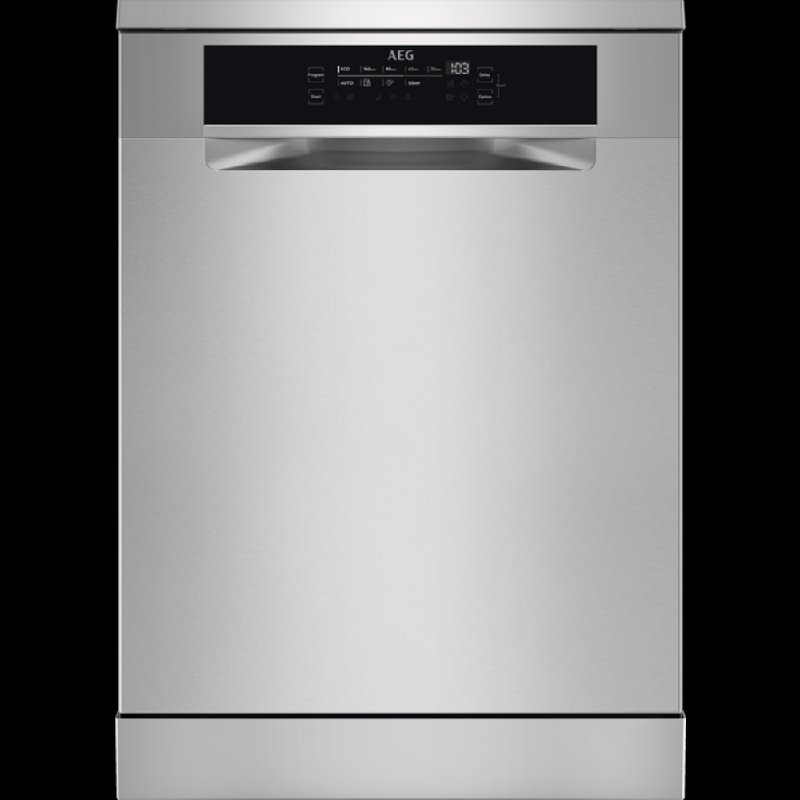 AEG FFB93807PM 9000 ComfortLift Freestanding Dishwasher with Stainless Steel Finish