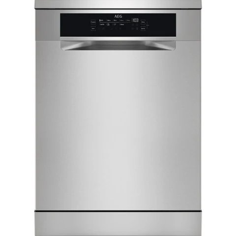 AEG FFB83707PM Freestanding Dishwasher with 15 Place Settings in Stainless Steel
