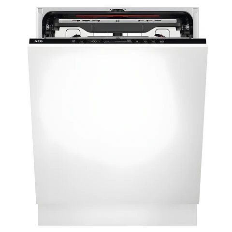 AEG Series 7000 GlassCare Integrated Dishwasher - Black Control Panel, Model FSE74747P