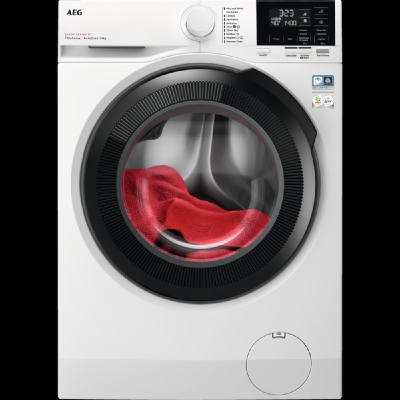 AEG 6000 Series LFR61944AD White Freestanding 9kg Washing Machine with 1400 RPM