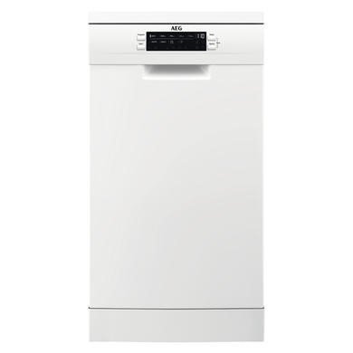 AEG Series 6000 SatelliteClean Freestanding Slimline Dishwasher - White, 45cm, 9 Place Settings
