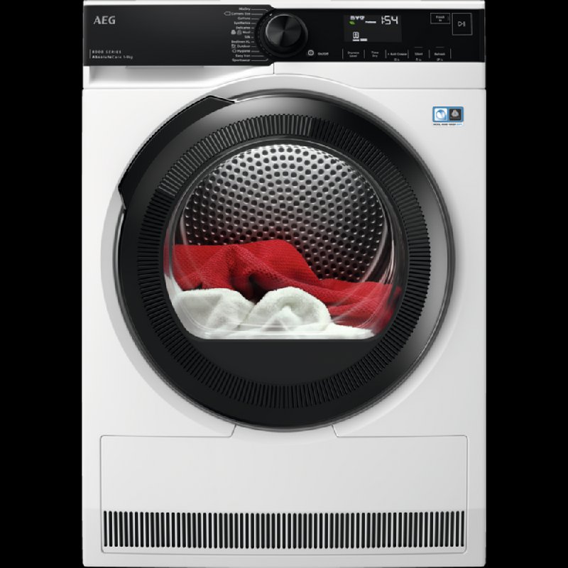 AEG TR849P4B White 9kg Heat Pump Condenser Tumble Dryer