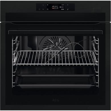 AEG 7000 Series BSE778380T SteamCrisp Pyrolytic Self-Cleaning Single Oven with Food Probe in Matt Black