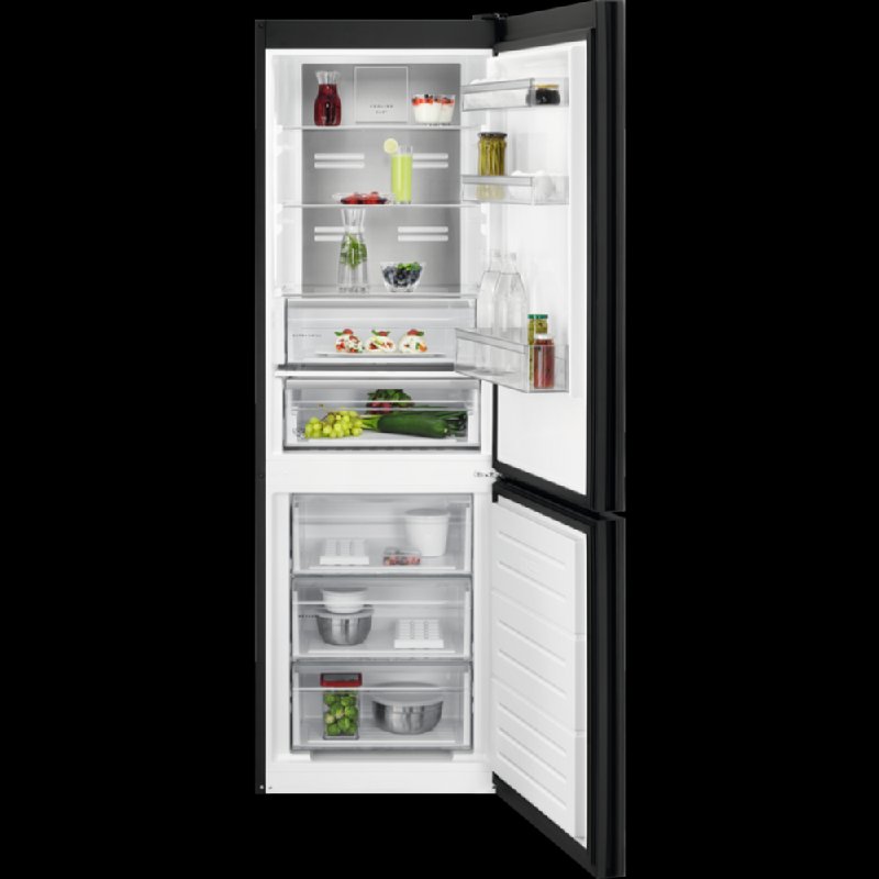AEG RCB732E7MG Black Freestanding Frost Free Fridge Freezer 331L