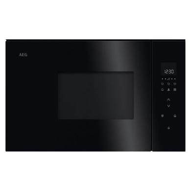 AEG 6000 Series Built-In Microwave with Grill, 17L Capacity, Black