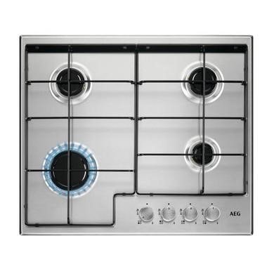 AEG HGX6400SM 59.4cm 4 Burner Gas Hob in Stainless Steel