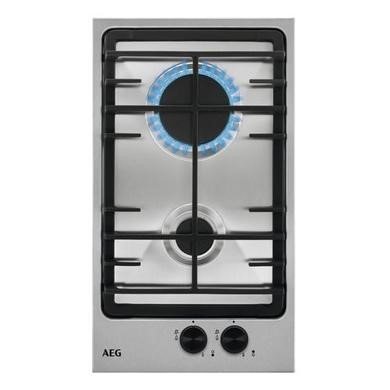AEG HGX3220SM 30cm 2 Burner Domino Gas Hob in Stainless Steel