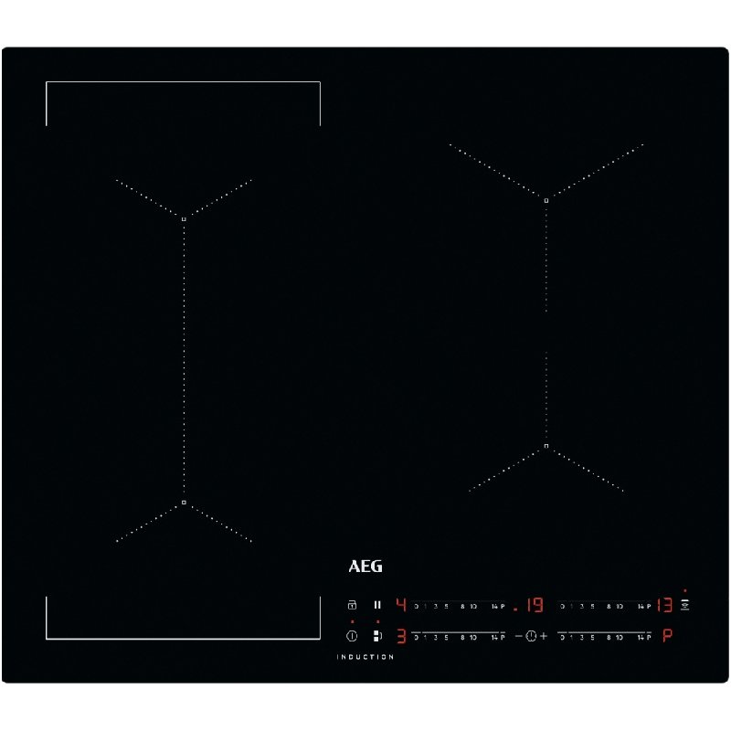 AEG IKX64441CB Black 4-Zone Induction Hob with Bridge Function