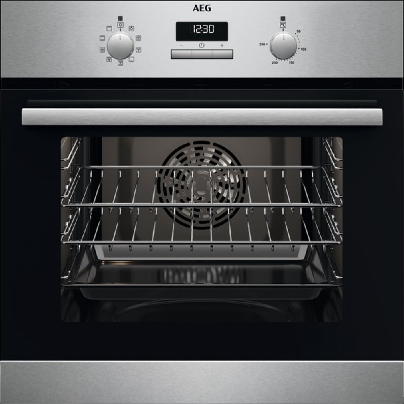 AEG BCX23101EM 6000 Stainless Steel Built-In Catalytic Single Electric Oven - 65L Capacity