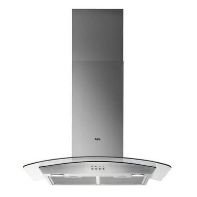 AEG 5000 Series DTX3840M 80cm Curved Glass Chimney Cooker Hood in Stainless Steel