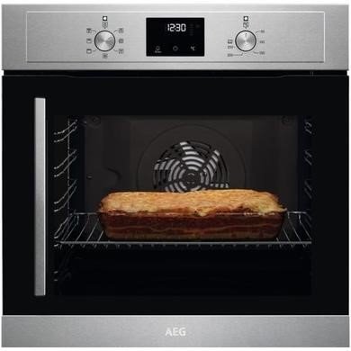 AEG BCX335R11M 71L Built-in Single Electric Oven with Catalytic Cleaning in Stainless Steel