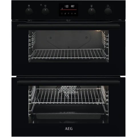 AEG DUB535060B Black Built-under Electric Double Oven with Catalytic Cleaning