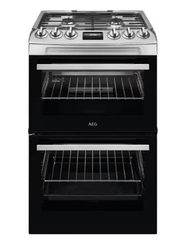 AEG CGX1130ACW 55cm White Gas Cooker with Lid - Refurbished Grade A2