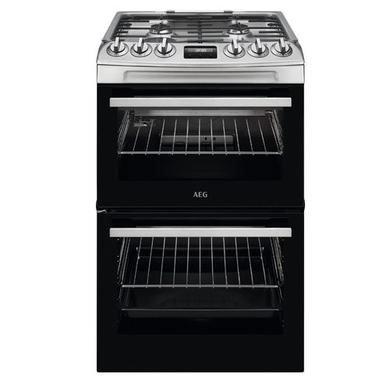 AEG CGX1130ACM 55cm Gas Cooker with Lid in Stainless Steel - Refurbished